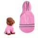 thumbnail image 3 of Impermeable con capucha y reflectante para perros, ideal para días lluviosos, talla S (rosa), 3 of 7