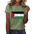 thumbnail image 4 of adviicd Hauts Mignons pour Femmes T-Shirts Graphiques Décontractés à Manches Courtes Verts,m, 4 of 5
