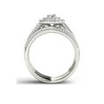 thumbnail image 3 of 1 Carat T.W. Diamond Double Halo 10kt White Gold Engagement Ring Set, 3 of 5