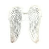 Pretend Play Dress Up Mozlly White Fluffy Glittery Adult Angel Wings (Multipack of 3)