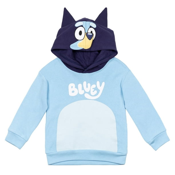 Bluey Toddler Boys Fleece Pullover Hoodie Sweatshirt 2T