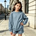 thumbnail image 4 of Girls Sweatshirt 14-16 Cute Crewneck Raglan Long Sleeve Girls Pullover Sweatshirt Lightweight Leopard Print Shirt for Teen Girls Winter School Clothes for Teen Girls, 4 of 4