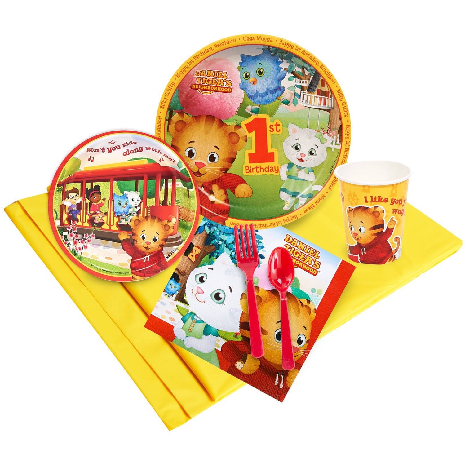 Birthday Express Multicolor Plastic Party Supply Sets, (117 Pieces