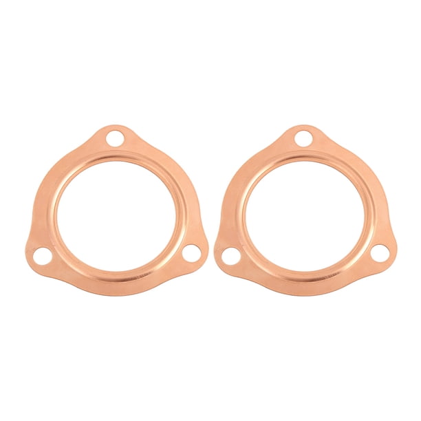 2uds 2,5 Pulgadas Escape Tubo Cobre Encabezado Coche Motor Junta Sellado