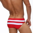 thumbnail image 4 of Gubotare Men's Brief Swimsuit, Swimming Briefs for Training and Bathing (Red,L), 4 of 6