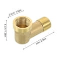 thumbnail image 2 of FELTECHELECTR 2Ud Conector De Codo De Latón Para Manguera Con Rosca Dual Anticorrosión, 2 of 6