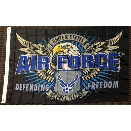 - 3x5 Mission First United States Air Force Defending Freedom Flag Military USAF