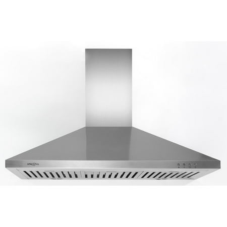 ancona an-1165 rapido iv pyramid 630 cfm wall mount range hood, 36, stainless steel