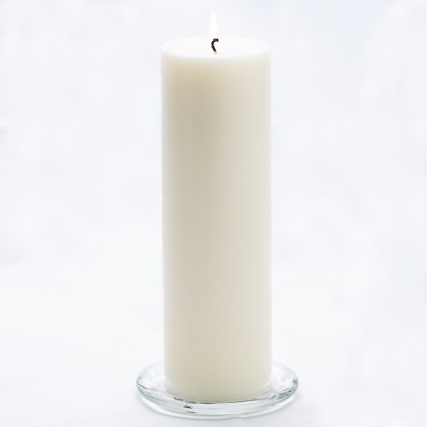 Richland Pillar Candles Light Ivory 3" x 9"