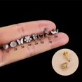 thumbnail image 3 of F136 Tornillo para dientes internos de serpiente y mariposa de titanio con forma de labio y palanca para uña, hueso de oreja, joyería de perforación de titanio G23, 3 of 5