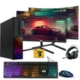 thumbnail image 1 of Restored TechMagnet Gaming Desktop PC,Intel i5 6th Gen,Galaxy,16GB RAM,1TB SSD,MTG New Dual 24 Inch Curved Monitor,RX 550,RGB Keyboard Mouse,Headphone,Webcam,Windows 11 Pro, 1 of 8