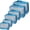 Sky Blue, variant on 6-Piece Packing Cubes Set – Travel Luggage Organizers, Lightweight Nylon – 2 Large + 2 Medium + 2 Small Sizes – Breathable Mesh, Strong Zipper – Black/Navy Blue/Gray/Sky Blue