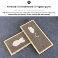 thumbnail image 6 of Cat Scratcher Cardboard, Natural Sisal Scratching Pad for Cats, Corrugated Paper Cat Nail File Scratcher, Protect Furniture, Cat Toy & Rest Area, 16.9" x 8.3", 6 of 10