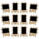 thumbnail image 5 of BRIGHTFUFU 10 piezas Mini pizarra Pizarras Rectángulo Pizarra con soporte para carteles de mensajes Señales de bodas, 5 of 6