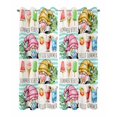 thumbnail image 2 of nqOlkjepod Outdoor Curtains for Patio Waterproof, Summer Gnomes Outdoor Privacy Panels Grommet, Palm Leaves Ice Cream Splicing Blackout Outside Curtains for Porch/Cabana/Pergola 54"x95", 2 Panels, 2 of 8