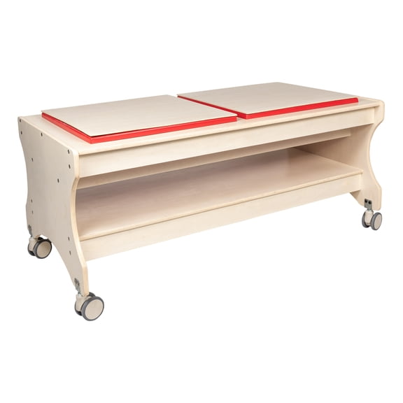 Mobile Toddler Sand and Water Table - Assembled