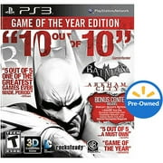 Batman: Arkham City Game Of The Year (ps