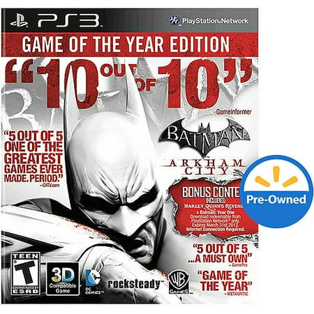 Batman: Arkham City Game Of The Year (ps