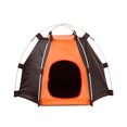 thumbnail image 3 of Flmtop Folding Anti-Ultraviolet Waterproof Pet Tent Patchwork House for Small Dog Cat, 3 of 8