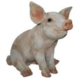thumbnail image 4 of Garden Decor Animal Statue Medium Sitting Pig Statue, 4 of 5