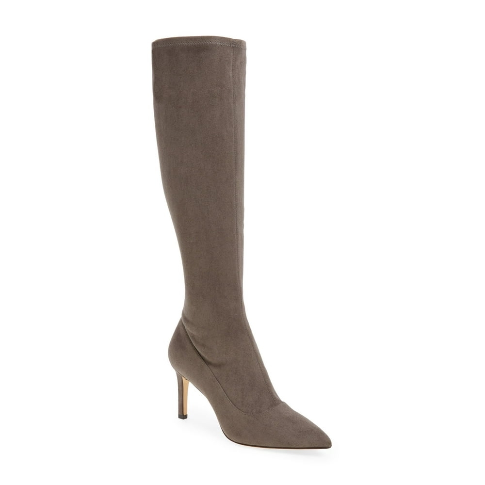 Nine West - Nine West Womens Carrara Suede Tall Boots (Dark Grey, 9M ...