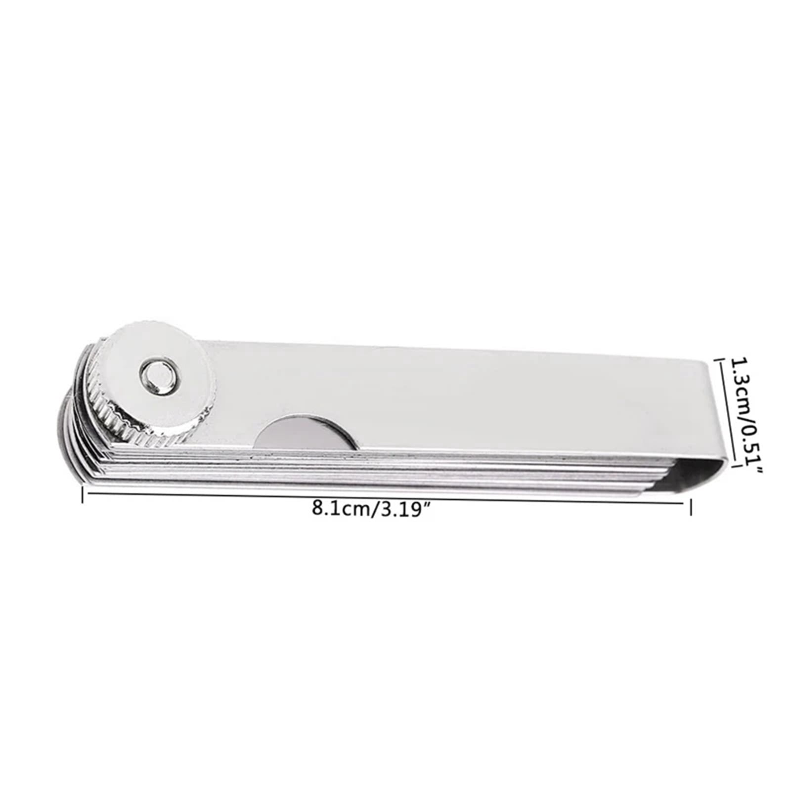 14 Blade 0.05-1mm Feeler Gauge Gage Thickness Measurment Tool Metric Gaps Filler ,Corrosion-Resistant