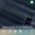thumbnail image 5 of California Design Den Striped King Sheets - Soft Cooling 500 Thread Count 100% Cotton Sateen 4-Piece Bed Sheets Set - Navy Blue, 5 of 9