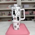 thumbnail image 3 of Ghost Cat 40oz Tumbler, Bookish Cute Ghosties Stainless Steel Quencher, 3 of 3