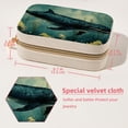 thumbnail image 5 of Whale Portable Velvet Organizer Box with Removable Compartment - Earring Holder, Necklace Holder, and Travel Organizer - Gift, 5 of 7