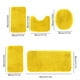 thumbnail image 3 of Juego de 5 alfombras de baño de color liso, universales, suaves, de pelo largo, con absorción de agua, antideslizantes, gruesas, lavables a máquina, fáciles de secar, de colores oscuros., 3 of 7