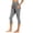 Gray, variant on Capri Leggings with Pockets for Women Quick Dry High Waisted Capri Leggings Stretch Athletic Workout Crop Yoga Pants XXL