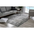 thumbnail image 1 of homeroots home decor 391777 8’ x 11’ Gray and Ivory Distressed Area Rug, 1 of 1