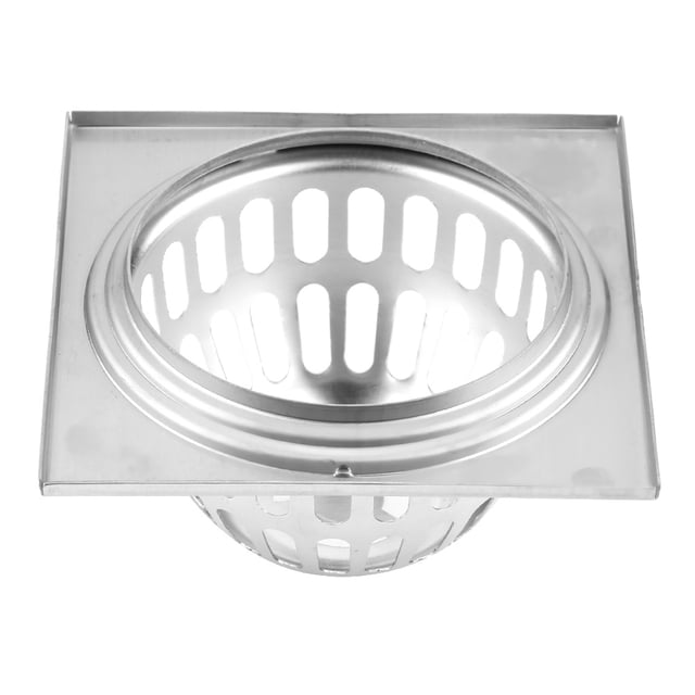 Desagüe de ducha para baño, desagüe de piso de acero inoxidable cuadrado de 11,7 cm, desagüe de ducha muy versátil