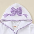 thumbnail image 6 of kpoplk Toddler Baby Boy girl Swim Cover Up Boy Girl Terry Cloth Hooded Zip-up Cover Ups for Swimwear Summer Beach(2-3 Years,Purple), 6 of 6