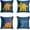 Blue, variant on Set of 4 Throw Pillow Cover 16x16 Inch The Essence of African Tribal Mud Cloth Inspired Earth Colors Geometric Home Decor Pillowcase Square Cushion Cover for Sofa Bed Couch