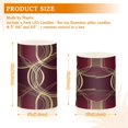 thumbnail image 6 of Yayeee Flameless Candles with Remote Flickering Battery Operated Multi Color Changing, Gold Abstract Pattern, 6 of 7