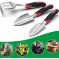 thumbnail image 5 of Agricultural Tool Set Three-piece Garden Tool Set Aluminum Alloy Red Garden Tool Set 3-piece Set Shovel + Three Forks, 5 of 5