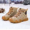 thumbnail image 6 of TIREOW Kid Hiking Boots with High-Top Ankle Support Girls Boys Summer Camp Waterproof Anti-Collision Non-Slip Desert Boots Corrective Sneakers Military Fan Shoes Work Boots, 6 of 6