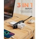 thumbnail image 4 of Cable de extensión DEWENWILS, enchufe plano giratorio de 360°, 1 pie, paquete de 2, 4 of 8