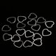 thumbnail image 3 of 20 piezas de conector de joyería con forma de corazón para pulseras y pendientes DIY K blanca, 3 of 9