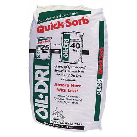 Oil Absorber Sheet - OIL-DRI I05025-G70 Maintenance Absorbent,25 lb.,Bag
