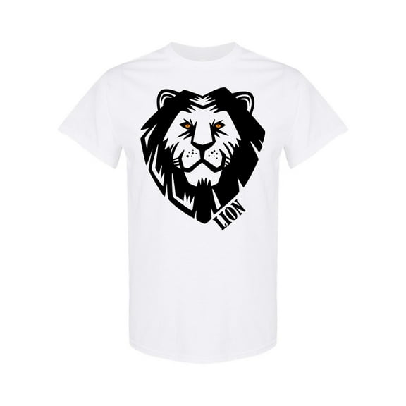 Black Mane Lion T-Shirt Men -Image by Shutterstock, Male Medium