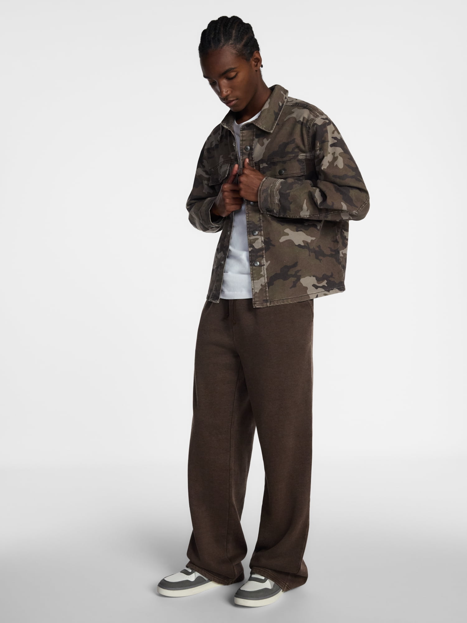No Boundaries Fleece Open Hem Sweatpants, Men's XS-5XB