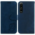 thumbnail image 2 of Compatible with Sony Xperia 1 III Embossed Cute Tiger Flip Folio Wallet Case Card Pocket Holder Cover, 2 of 5