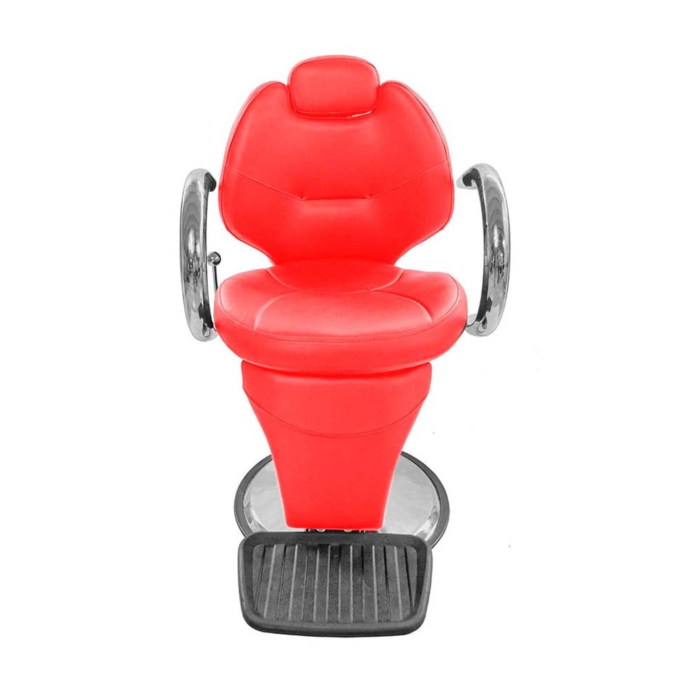 Silla de Barbería Hidráulica reclinable Vanlig Palermo Rojo