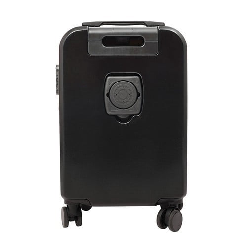 PEAKORA20" Travel Luggage Suitcase with USB Port & Cup Holder, Black Carry-On