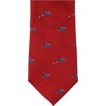 thumbnail image 1 of Corbata para hombre Tommy Hilfiger diseño de avión rojo talla única atada a sí misma, 1 of 1