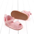 thumbnail image 6 of Aojekbee Baby Girl Summer Sandals Breathable Soft Non-Slip Sole Open Toe Shoes with 3D Bow Newborn Infant Shoes, 6 of 9