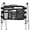 Black Plaid, variant on SupreGear Walker Bag, Rollator Wheelchair Storage Pouch with Cup Holder, Water-Resistant Nylon, Purple Floral