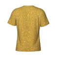 thumbnail image 6 of Vsdgher Gold Shiny Print Men's Dry Fit Mesh Athletic Shirts Moisture Wicking Tennis T-Shirt Tops, 6 of 9